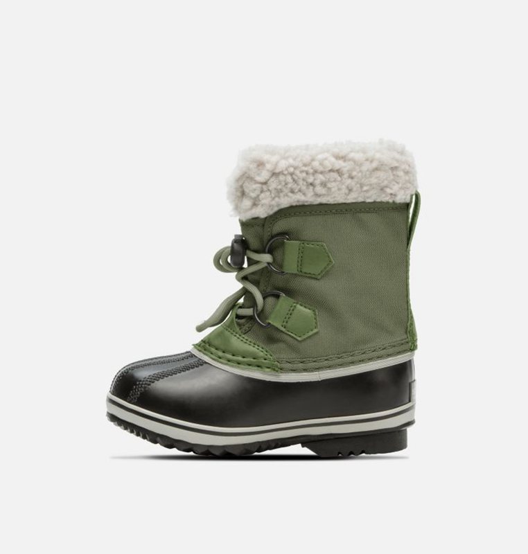 Kids Snow Boots Green/Black - Sorel Childrens Yoot Pac™ Nylon - 690312-TRE